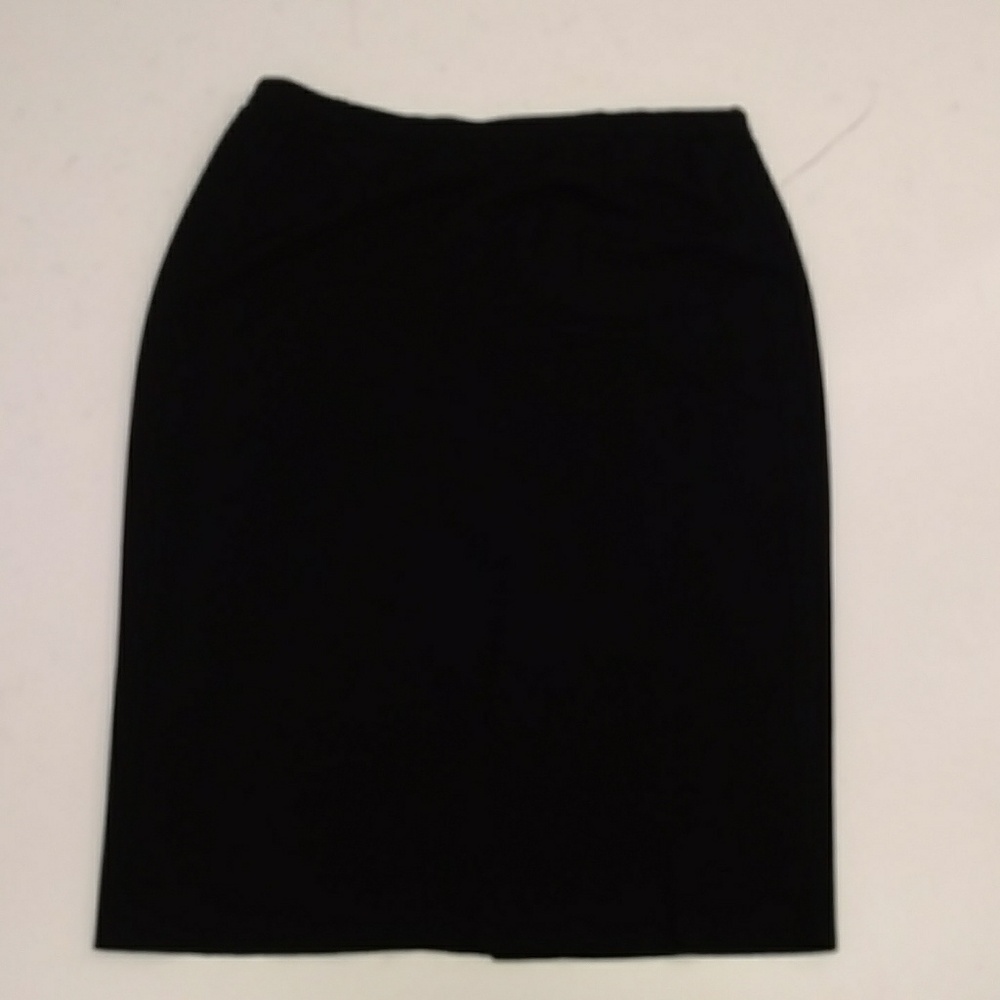 Black Knit Straight Midi Skirt Stizzoli Italy 22 High Quality Italian